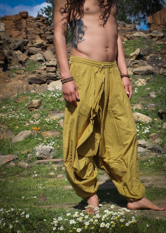 Black Cotton Afghani Pants, Natural Harem Pants, Aladdin Pants, Hippie Pants,  Yoga Pants, Tribal Clothing, Earthy Clothing, Drop Crotch - Etsy