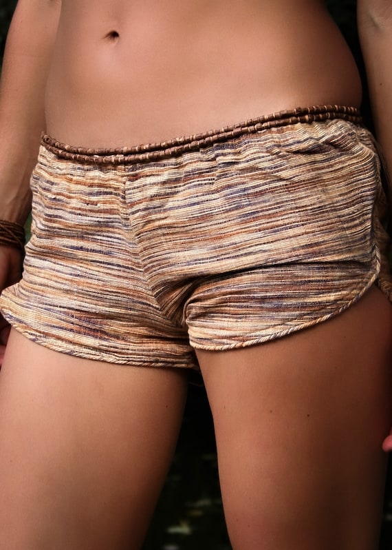 Khadi Shorts, Hippie Shorts, Yoga Shorts, Short Women Pants