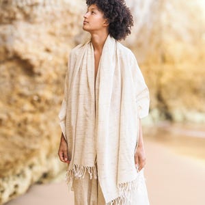 Earthy Khadi Shawl, Cotton Shawl, Khadi Shawl, Unisex Shawl, Hand Loomed Shawl, Hippie Clothing, Earthy Accessories, Earthy Shawl, Boho