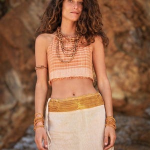 Earthy Pixie Skirt, Boho Festival Skirt, Fairy Skirt, Tribal Skirt, Short Skirt, Natural Clothing, Hippie Skirt, Elven Skirt, Pixie Clothing