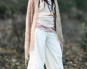 Women Yoga Pants, Khadi Pants, Wide Leg Pants, Hippie Pants, Natural Clothing, Loose Pants, Palazzo Pants, Red Pants, Boho Clothing