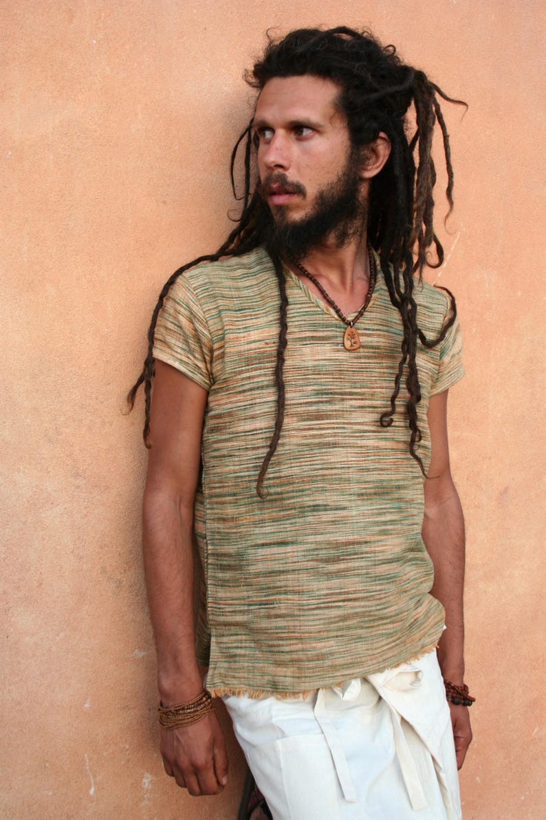 Khadi Shirt Khadi Cotton Top Men Tshirt Earthy Clothing Etsy