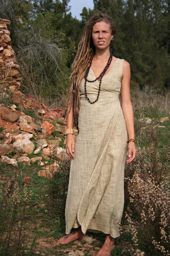 goddess wrap dress