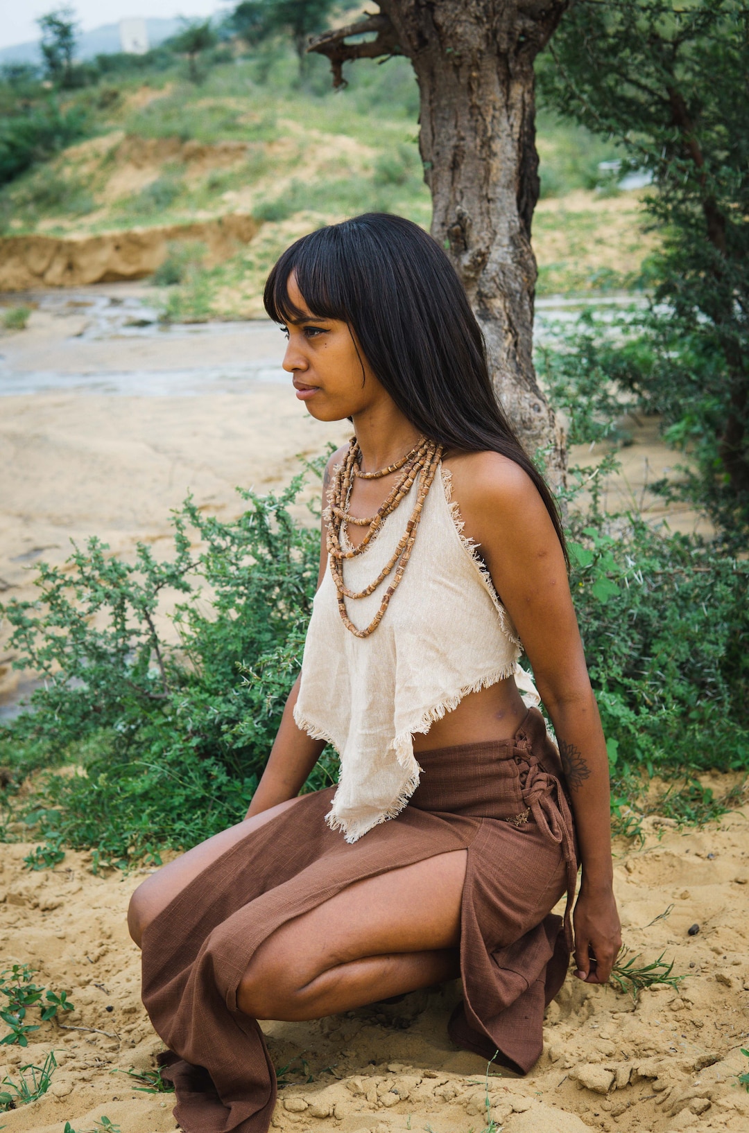 Tribal Skirt Long Skirt Boho Clothing Natural Cotton Skirt - Etsy