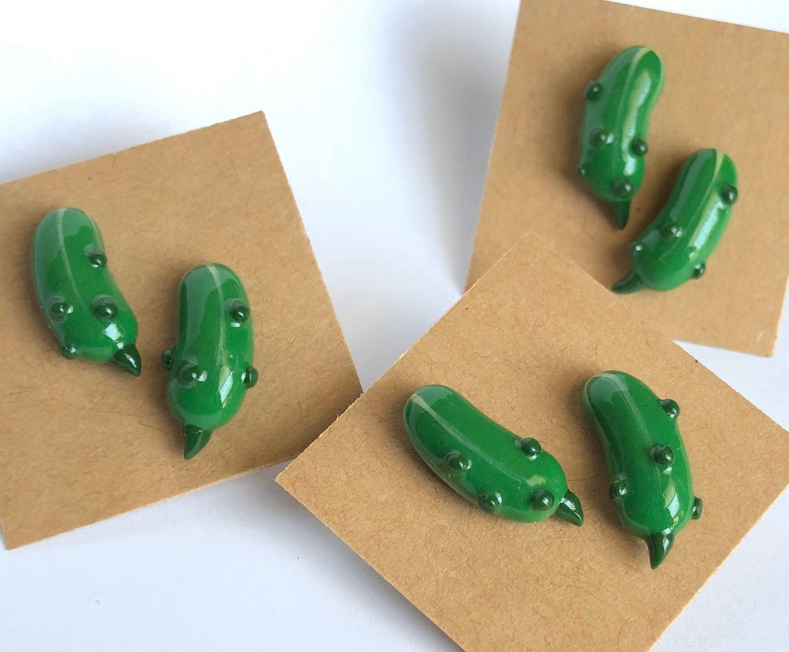 Pickle Earrings Etsy