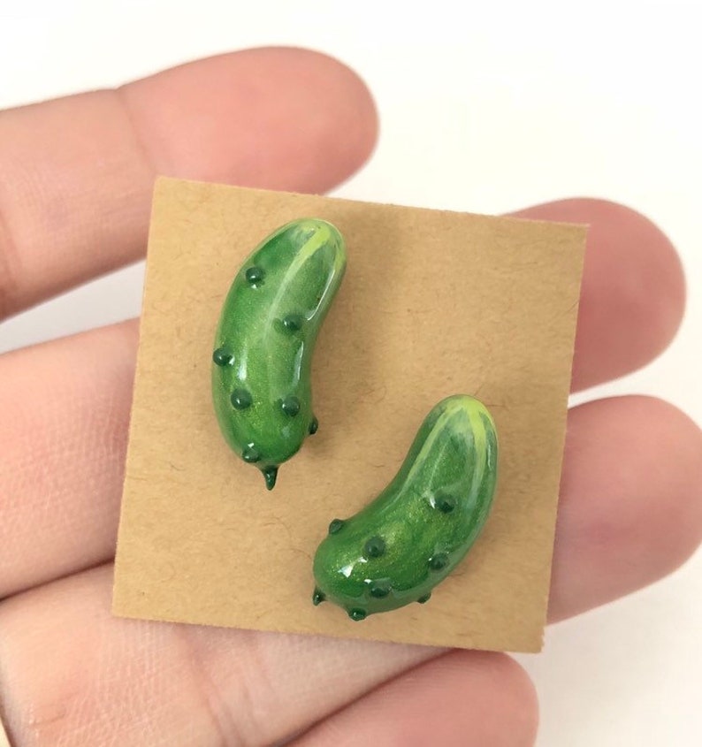 Pickle Earrings Etsy