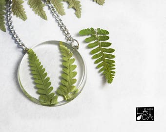 Fern Leaf Pendant Necklace