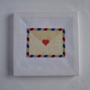 Love Letter Canvas Style Cross Stitch