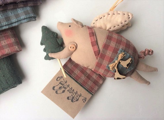 Primitive Mice//Set of 4//Farmhouse//Grunged