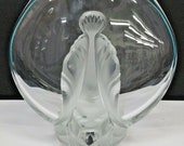 GARANCE by Lalique, France Flower Vase Large 9 quot Clear Crystal Glass Vase SIGNED