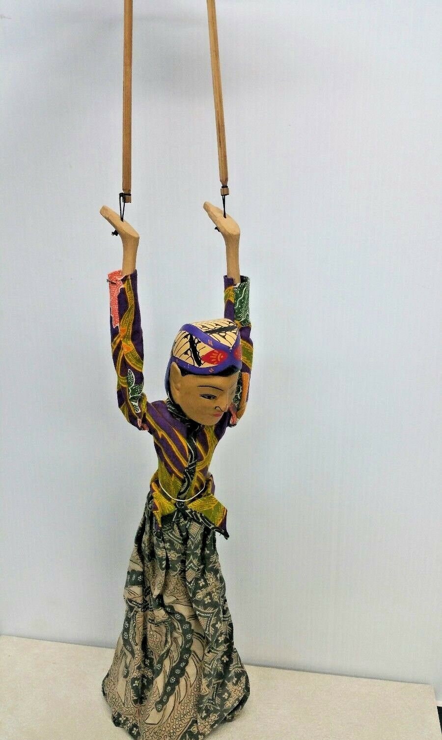 Vintage Puppet Dolls Pair Wood Ethnic Etsy