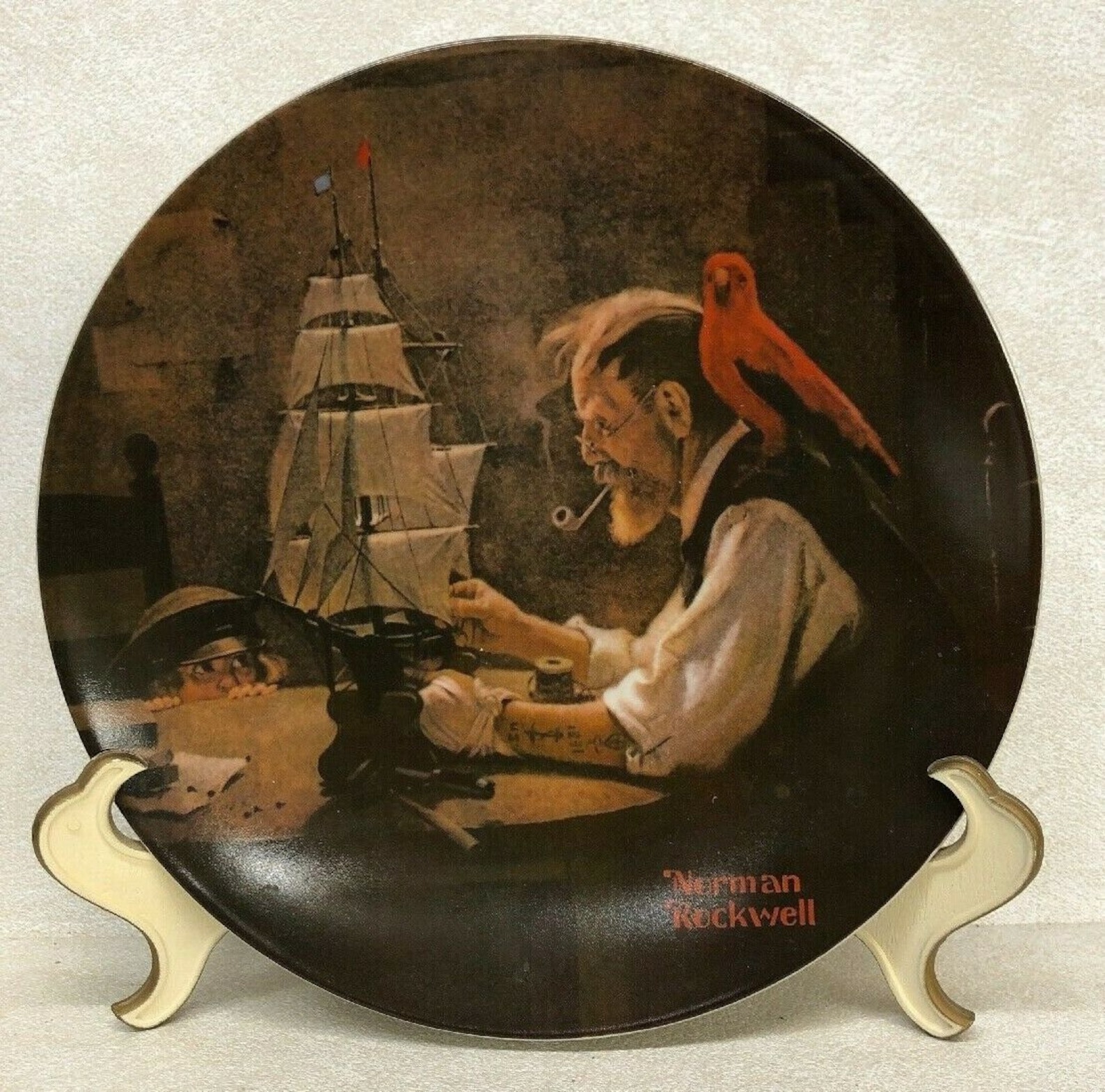 NORMAN ROCKWELL the Ship Builder Collector Plate 1980 Etsy UK