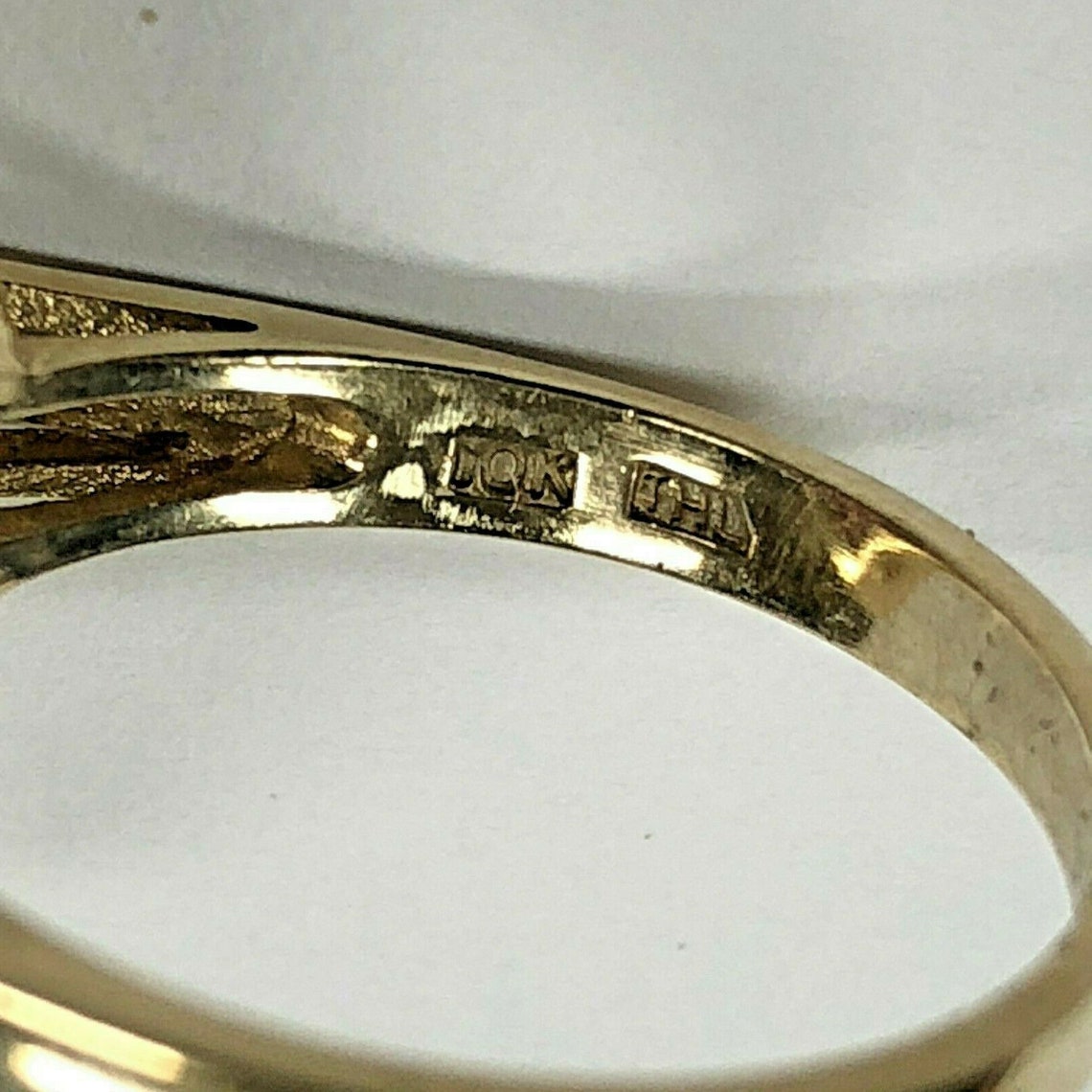 Samuel Aaron THL 10K Solid Yellow Gold Ring Natural Diamonds Etsy UK