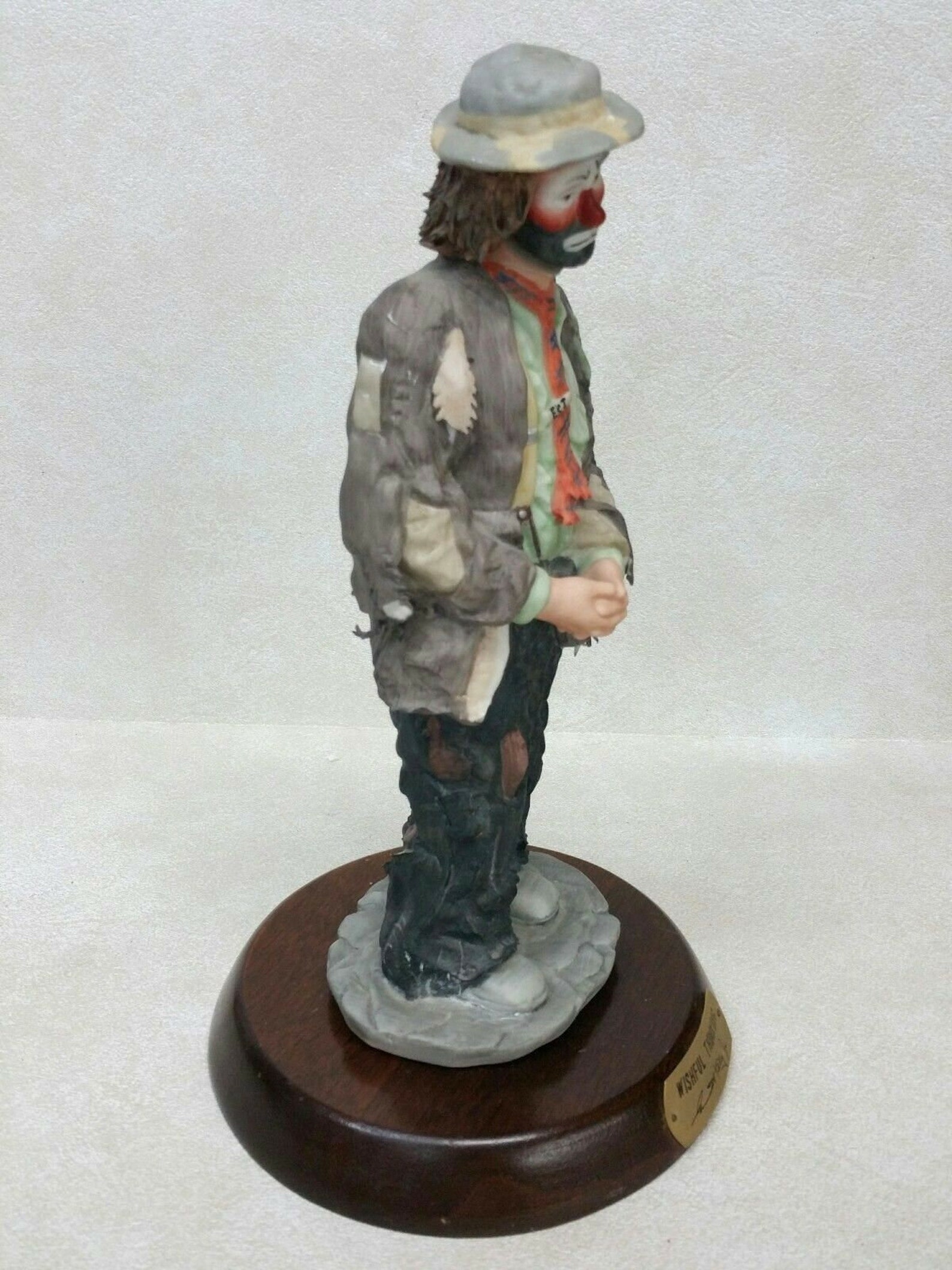 Flambro Emmett Kelly Jr SIGNED Figurine 'wishful Etsy
