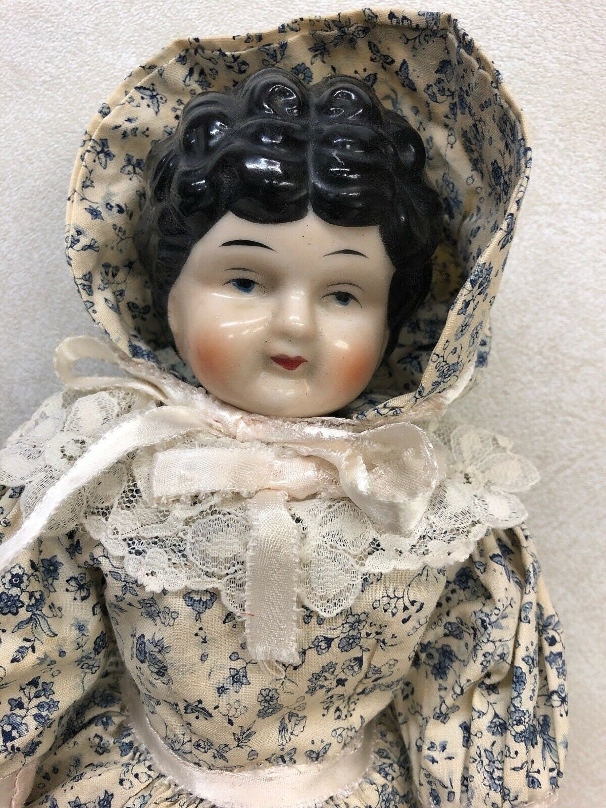 Rare Vintage Antique German Glazed Porcelain China DOLL 17 Etsy