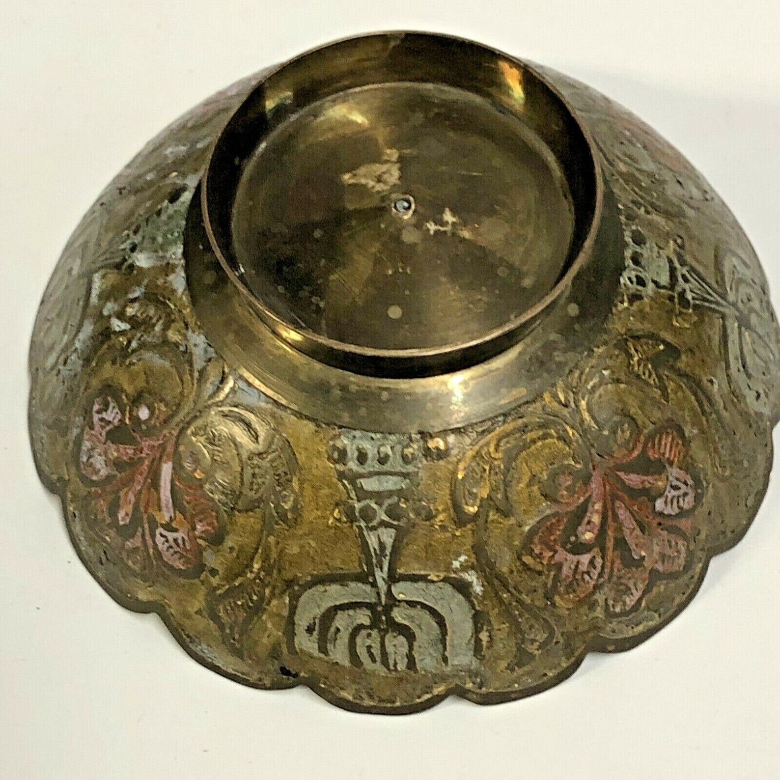 Antique Copper Judaism Jewish Hanukkah Jerusalem Small Plate Etsy