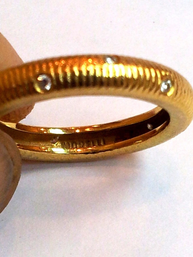 Paul Morelli 18k Yellow Gold and Diamond Eternity Band Ring 2 Etsy