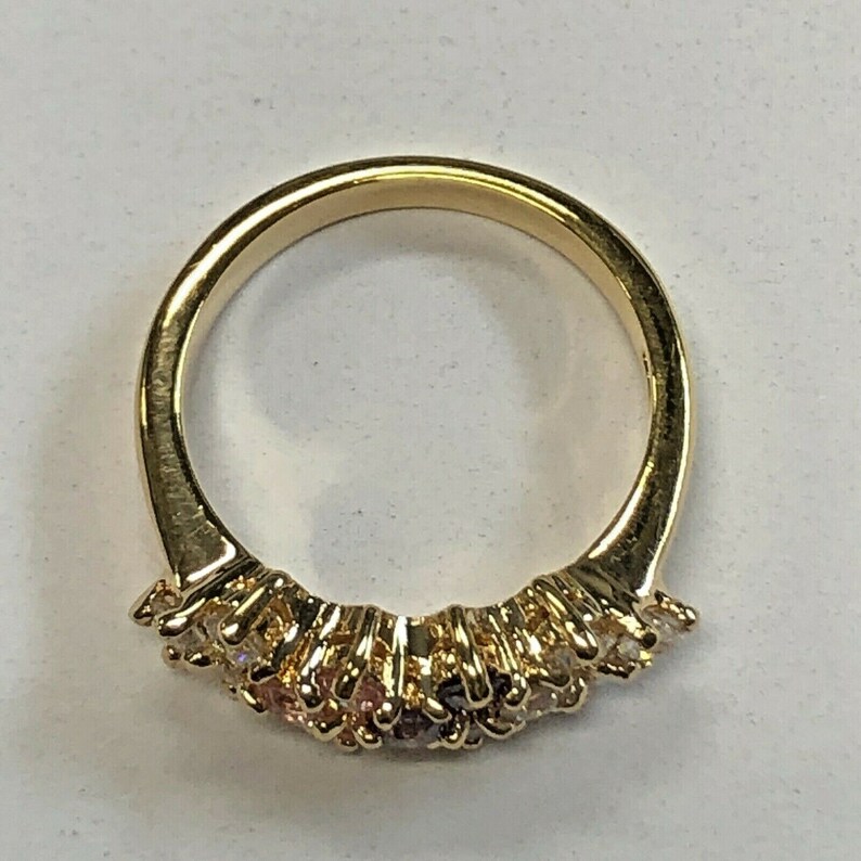 Yellow Gold Over Sterling Silver 925 Size 8 Ring Mark Crown Etsy
