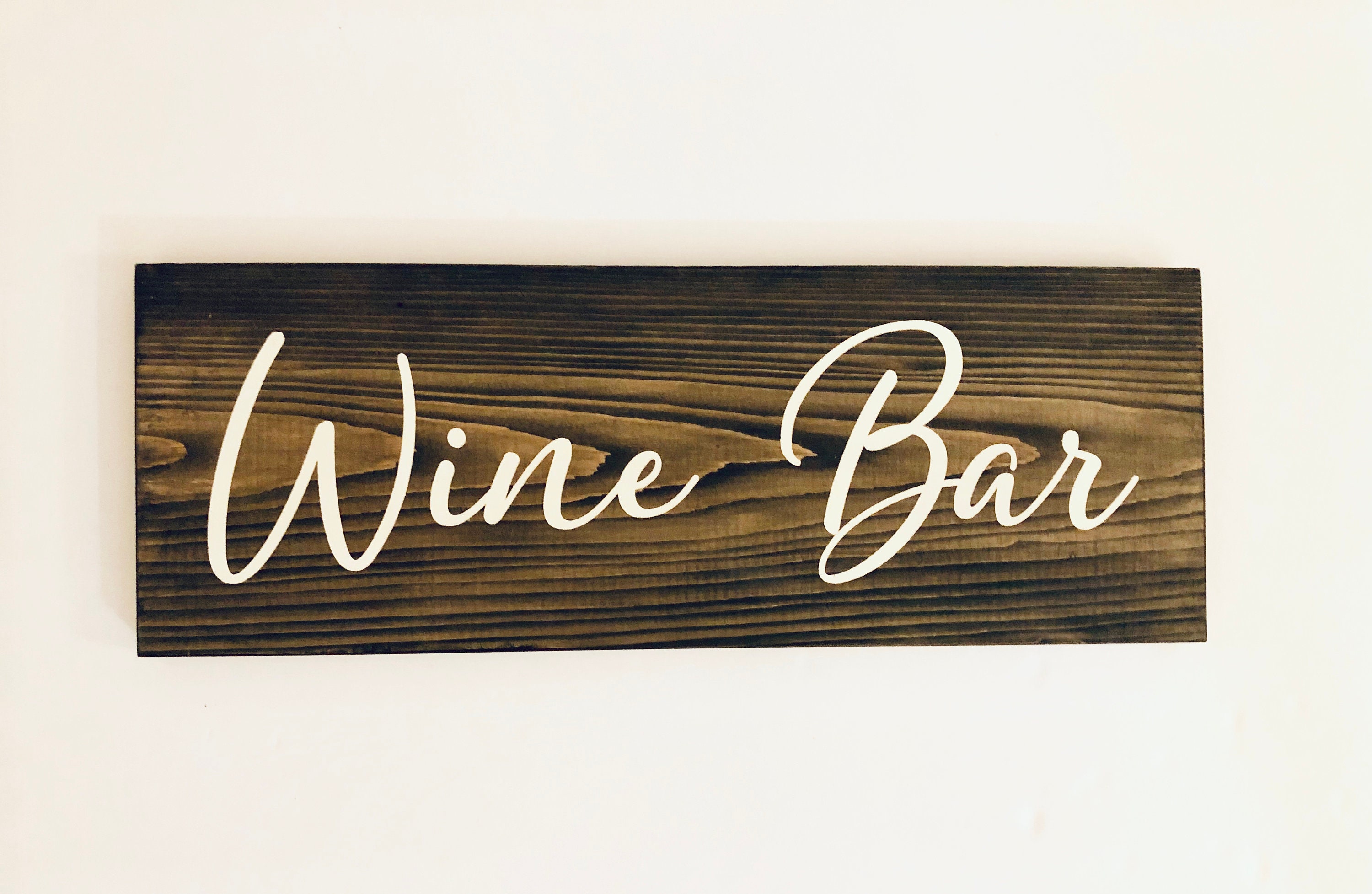 Wine Bar/Bar Signs/Wall Art Wooden/Rustic Bar Decor/Signs for Etsy