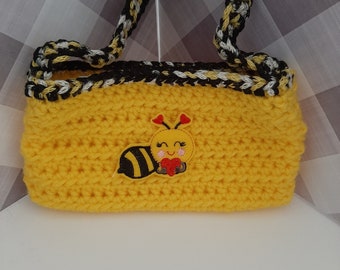 Childs Bee Purse, Gift for Child, Gift Under 10. Gift Card Holder