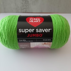 Red Heart Super Saver Jumbo (Spring Green)