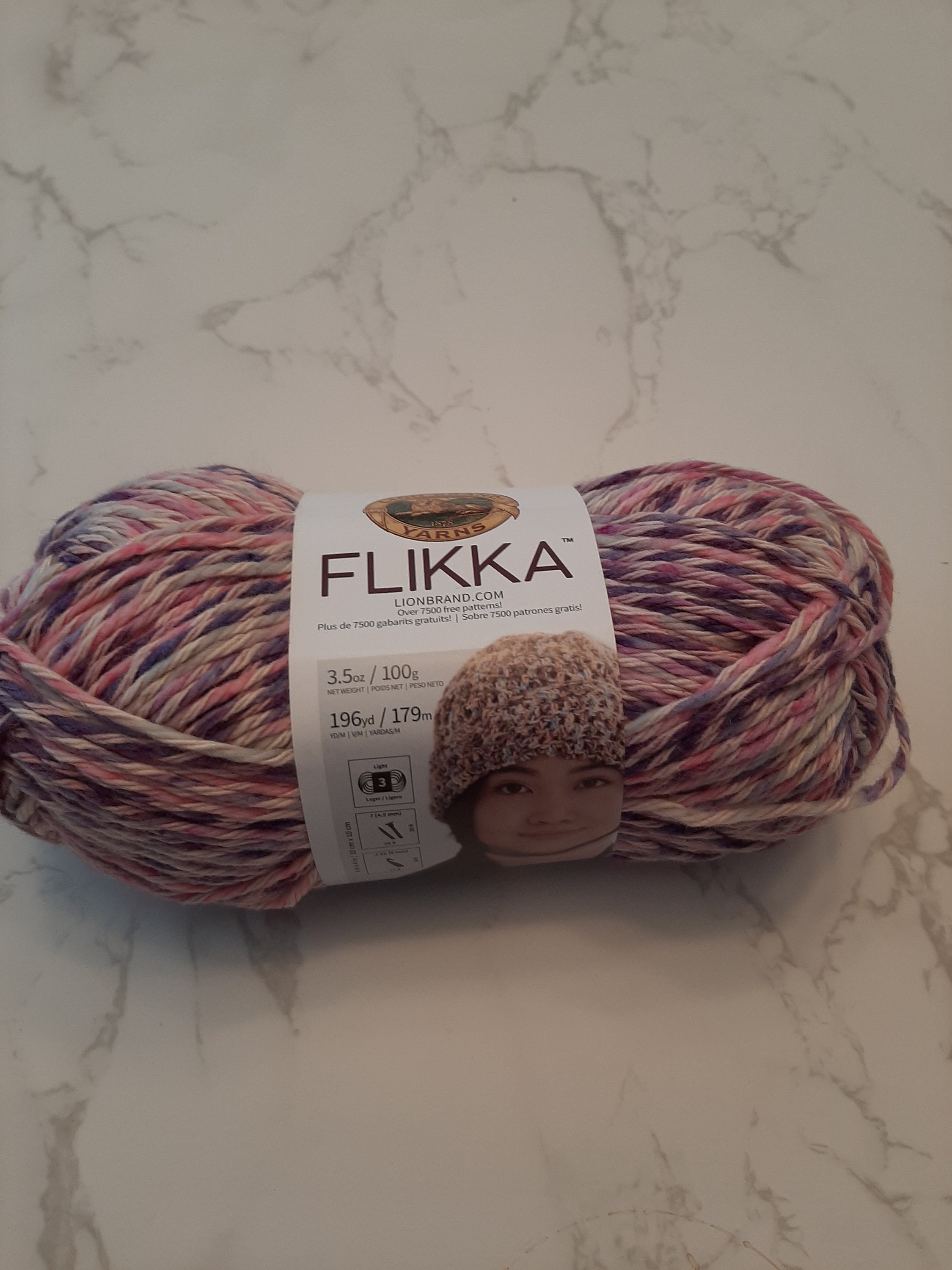 Lion Brand Yarn 431-707 Flikka Yarn, Grape Jelly : Buy Online at