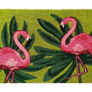 G270 Playful Flamingo doormat