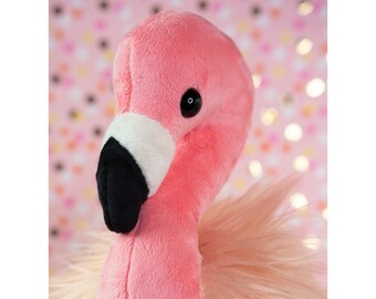 blue flamingo stuffed animal