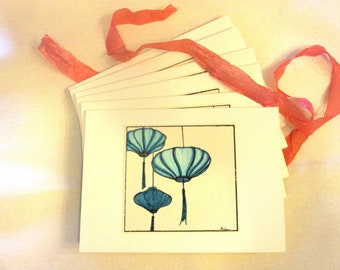 Lantern note cards