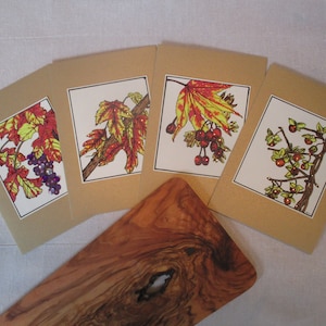 Éclat d'automne, cartes d'art, cartes vierges, saisonniers