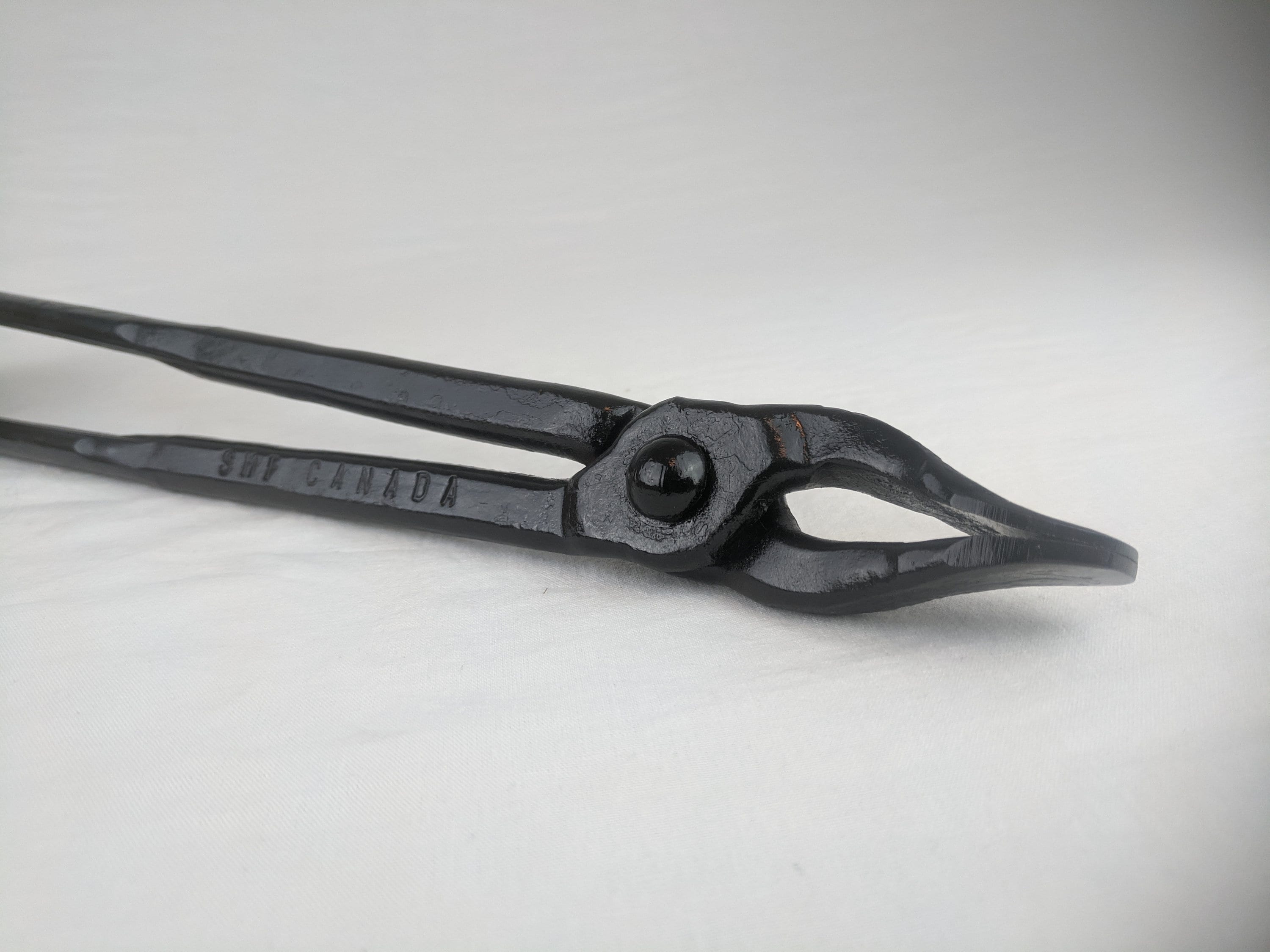 Blacksmith Tongs Metal Working Tong Set. Flat Jaw, Scrolling