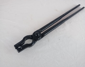 Blacksmith 3/8" v bit tongs, bolt jaw tongs