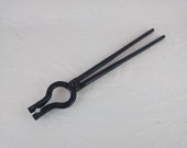 Blacksmith 1 2 quot v bit tongs, bolt jaw tongs
