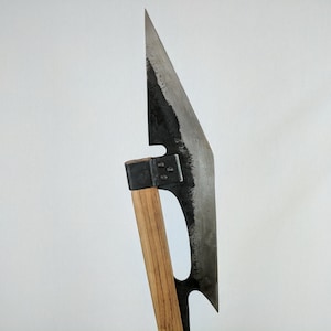 Hand forged Bardiche pole axe