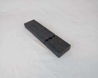 Blacksmith round swage or tenon dies for guillotine tool, smithing magician