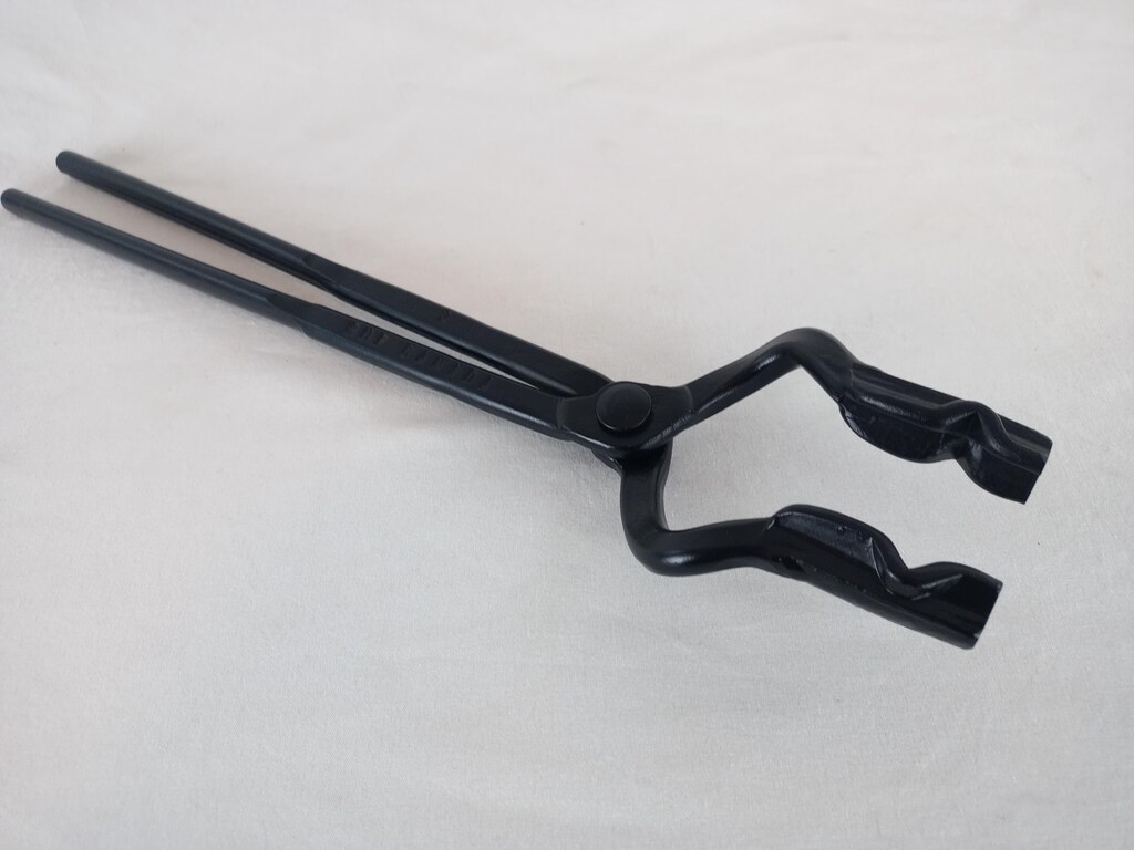 Set Di 3 Pinze Da Fabbro Per Forgiatura Coltelli, Con Punta A V, A Lama E Piatta, Per Incudine, Assemblate E Robuste
