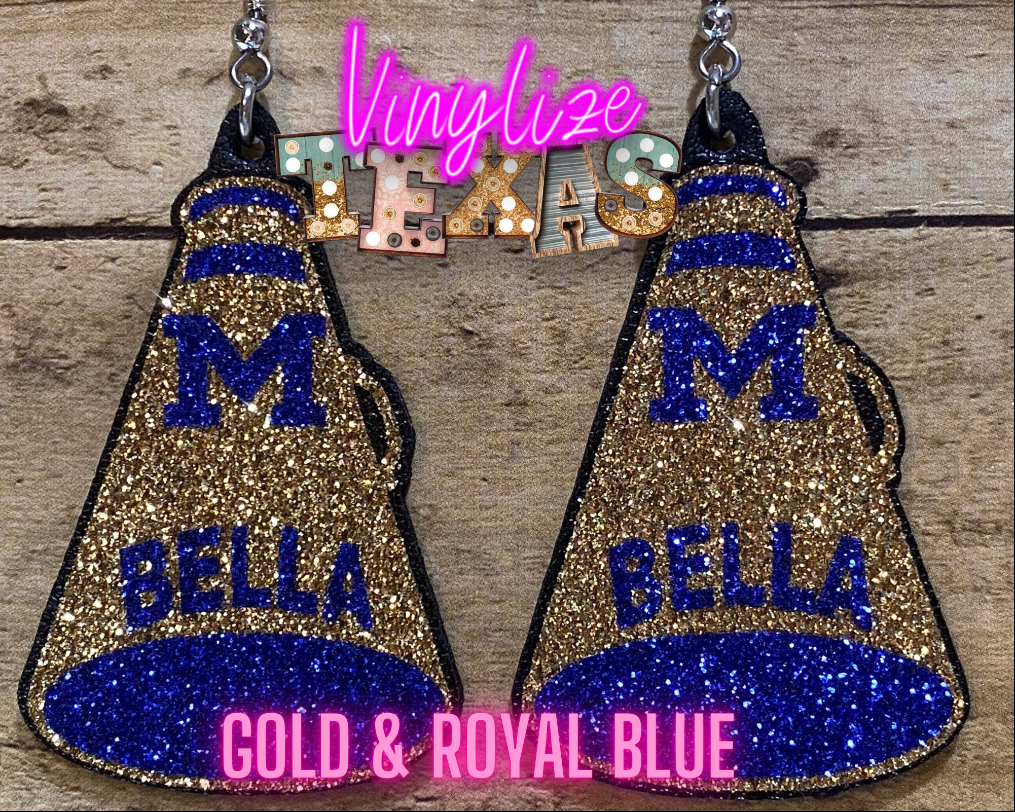 Custom Cheer Earrings Megaphone Earrings