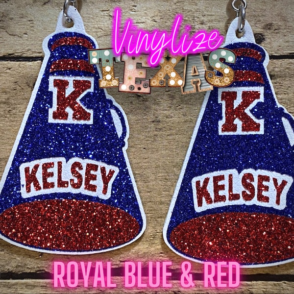Custom Cheer Earrings Megaphone Earrings