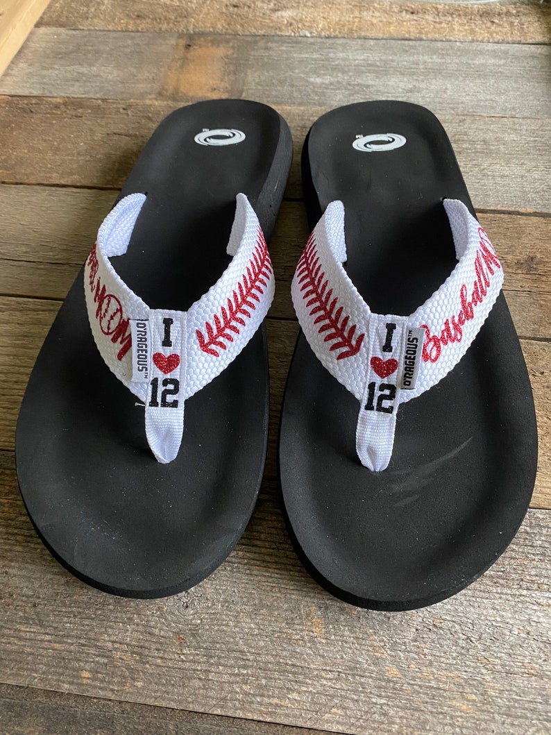 Custom Baseball Flip Flops | Etsy