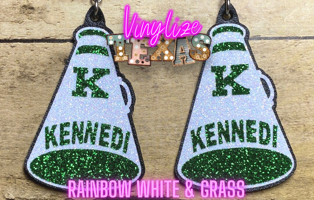 Custom Cheer Earrings Megaphone Earrings Etsy