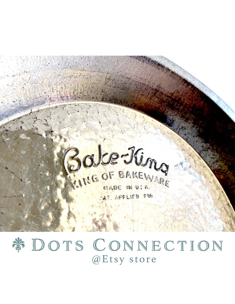 Vintage Bake King king OF Bakeware Tin Metal Pie Etsy