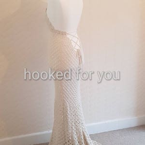 Boho queen wedding dress crochet pattern image 7