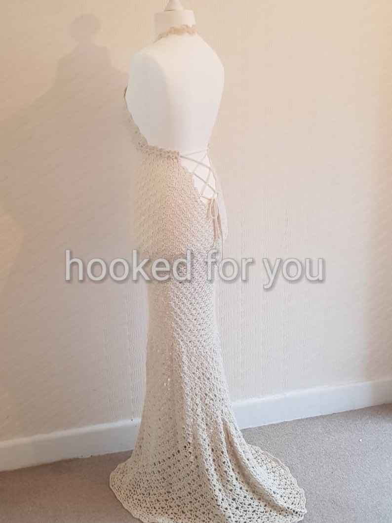 Boho Queen Wedding Dress Crochet Pattern - Etsy
