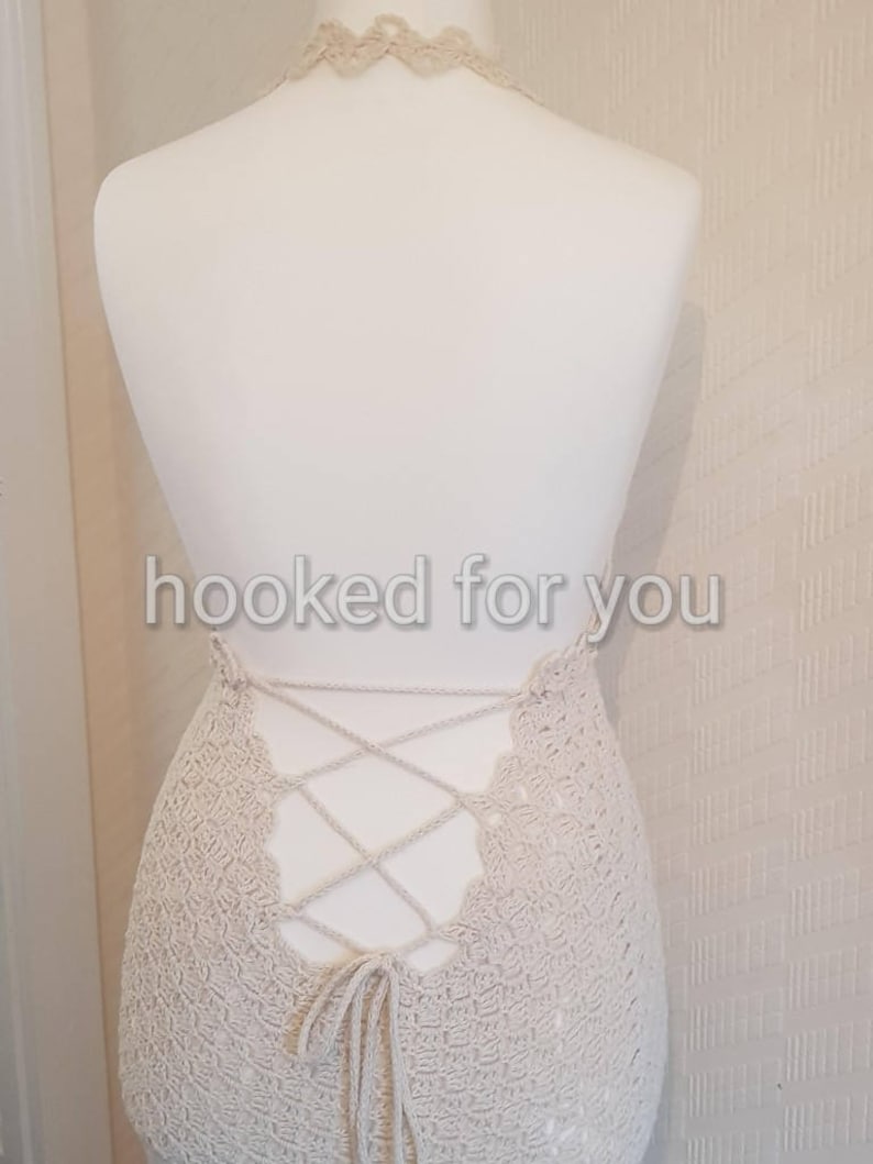 Boho queen wedding dress crochet pattern image 8