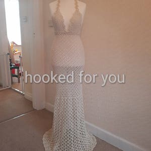 Boho queen wedding dress crochet pattern image 3