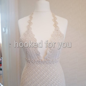 Boho queen wedding dress crochet pattern image 2