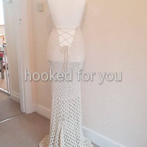 Boho queen wedding dress crochet pattern image 4