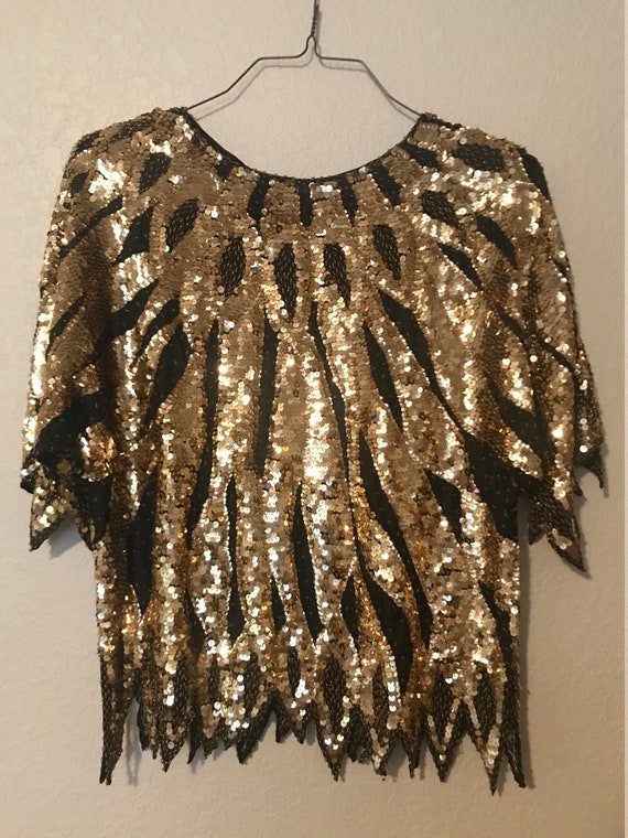sparkly disco top