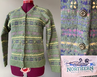 Vintage 1990s Northern reflections Spring cardigan Sweater