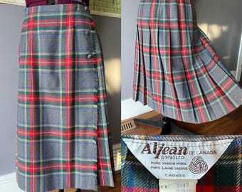 Spódnica w kratę Stewart w stylu vintage 31" w kratę kiltową